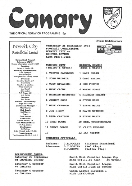 0_Reserves_1984_09_26_Bristol_Rovers