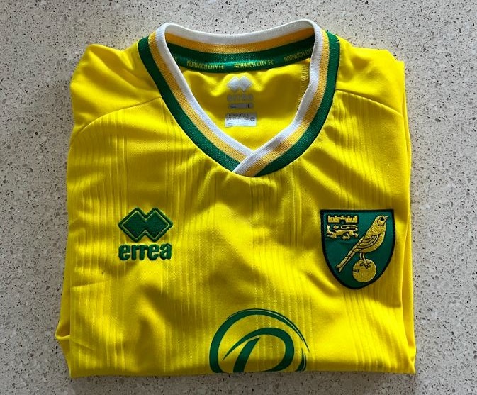Grant Hanley match worn Norwich City 20/21 shirt
